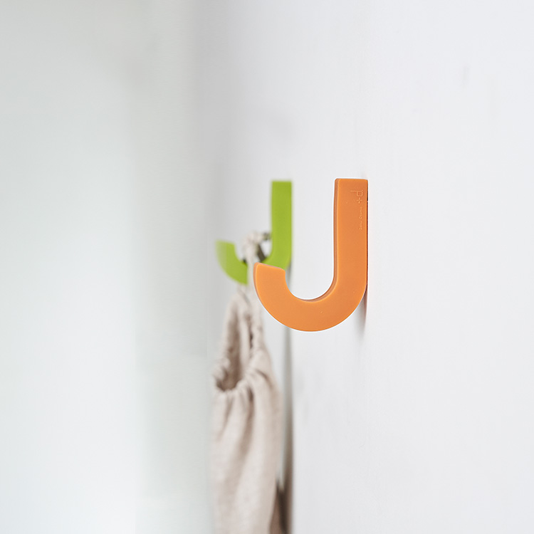 gancio appendiabiti in silicone montaggio a parete